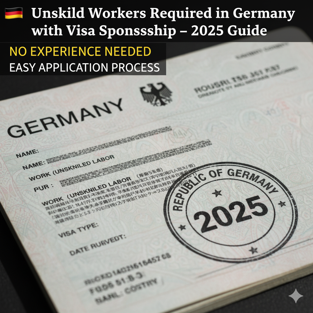 Unskilled Workers Required in Germany with Visa Sponsorship 2025